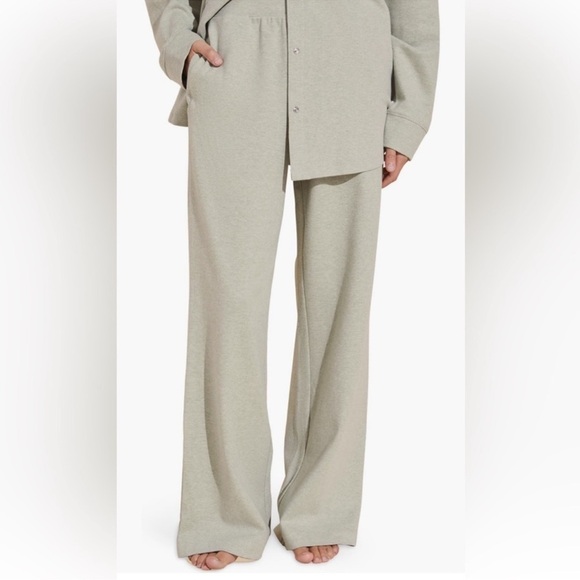 Eberjey Luxe Stretch Cotton Wide Leg Sweatpants - Picture 3 of 8